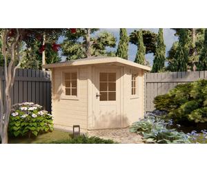 Shire 8x8 Colombo Corner log cabin 44mm Cladding