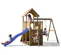 Shire Climbing frame Adventure Peaks Fortress 3 with swing, slide, wall and rope