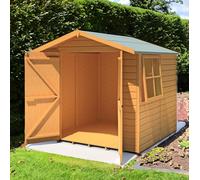 Shire Alderney 6' 11" x 7' 8" Apex Shed - Premium Dip Treated Shiplap