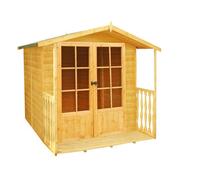 Shire Alnwick Shiplap Summerhouse Garden Sun Room Approx 7 X 7 Feet