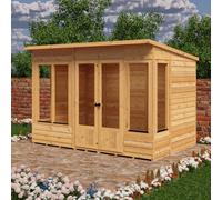Shire Alora 10X6 Pent Summerhouse With 5 Windows And Interchangeable Configuration
