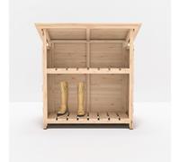 Shire Aveley 1' 11" x 3' 8" Pent Boot Store - Classic Dip Treated Shiplap