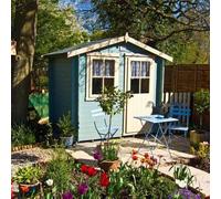 Shire Avesbury 19 mm Log Cabin 10 x 10 Feet in Blue Shire Blue