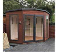 Shire FSC Barclay Corner Shiplap Summerhouse 8 x 8 ft, none