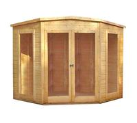 Shires Barclay High Spec Shiplap Summerhouse Garden Sun Room Approx 10x10 ft in Brown Shires Brown