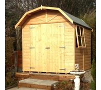 Shire Barn 7x7 12mm interlock Clad wooden Shed
