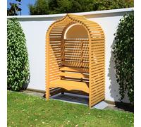 Shire Bejoda 2' x 4' Apex Garden Arbour - Classic Pressure Treated Slatted