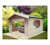 Shire Bere 10' 7" x 10' 7" Apex Log Cabin - Premium 70mm Cladding Tongue & Groove
