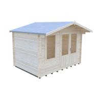 Shire Berryfield Log Cabin 11X6 With Double Doors And Opening Windows