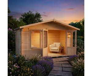 Shire Berryfield Log Cabin 13X6 With Double Doors And Opening Windows