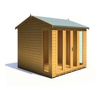Shire Blenheim 7' 10" x 7' 10" Reverse Apex Summerhouse - Premium Dip Treated Shiplap