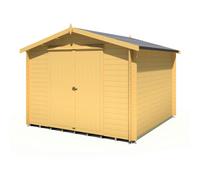 Shire Bradley 10x10 Log Cabin 19mm interlock Cladding