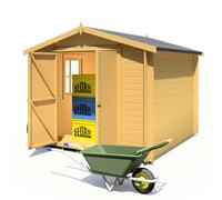 Shire Bradley 9x9 Log Cabin 19mm interlock Cladding