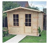 Shire Bucknells 11' 9" x 7' 10" Apex Log Cabin - Premium 70mm Cladding Tongue & Groove