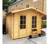 Shire Bucknells 12 ft x 10 ft Log Cabin, Brown