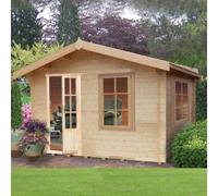 Shire Bucknells 28 mm Log Cabin 12 X 8 Feet