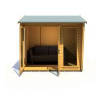 Shire Burghclere 7' 7" x 8' 2" Reverse Apex Summerhouse - Premium Dip Treated Shiplap
