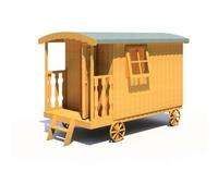 Shire Caboose 7' 6" x 4' 9" Curved Children's Playhouse - Classic Dip Treated Shiplap