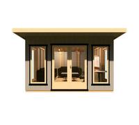 Shire Cali 12 X 12 Feet Pent 1 Garden Office - Osb/mdf - L456 X W402 X H246.1 Cm