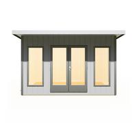 Shire 12x8 insulated Garden Studio Office Pent Roof