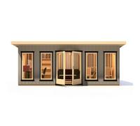 Shire Cali 20 X 8 Feet Pent 1 Garden Office - Osb/mdf - L334 X W616.7 X H246.1 Cm