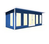 Shire Cali 8' 5" x 19' Pent Garden Office - Premium Wax Board