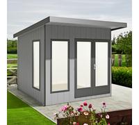 Shire Cali 8' 5" x 8' Pent Garden Office - Premium Wax Board