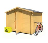 Shire Camelot 10x10 Log Cabin 19mm interlock Cladding