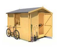 Shire Camelot 9x9 Log Cabin 19mm interlock Cladding