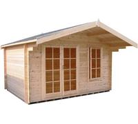 Shire Cannock 12X8 Ft Toughened Glass & 1 Window Apex Wooden Cabin