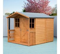 Shire Casita + Verandah 7x9 12mm interlock Clad wooden Shed