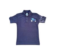 shire classics Boy/Girls Tractor Polo (UK, Age, 11 Years, 12 Years, Regular, Blue Tractor)