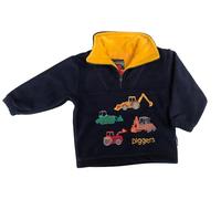 SHIRE CLASSICS CHILD'S DIGGER HALF ZIP FLEECE (XS 1-2 YEARS) Navy