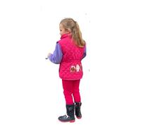 SHIRE CLASSICS GIRLS EMBROIDERED PADDED HORSE GILET BODY WARMER (NAVY, X-SMALL 1-2 YEARS)