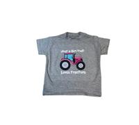 Shire classics Girls Tractor T-Shirt (UK, Age, 4 Years, 5 Years, Regular, Grey)