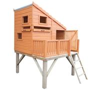 6' x 4' Shire Command Post Kids Wooden Platform Playhouse (1.69m x 2.22m)