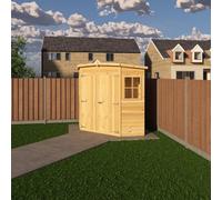 Shire Corner Shed, 6X6 With Double Doors And Opening Windows