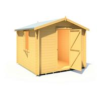 Shire Danbury 9x9 Log Cabin 19mm interlock Cladding