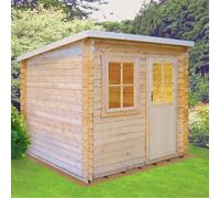 Shire Dean 11' 9" x 15' 8" Pent Log Cabin - Premium 34mm Cladding Tongue & Groove