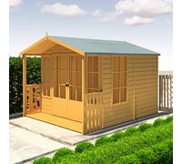 Shire Delmora 10' x 8' 6" Apex Summerhouse - Premium Dip Treated Shiplap