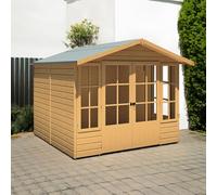 Shire Delmora 7' 7" x 8' Apex Summerhouse - Premium Dip Treated Shiplap