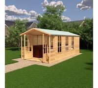 Shire Delmora Summerhouse 8X18 Inc Verandah