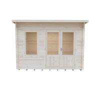 Shire Edgefield 11 X 8 Feet Log Cabin In 19 mm Logs - L329 X W239 X H239 Cm