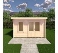 Shire Edgefield Log Cabin 8X13 With Double Doors And Opening Window