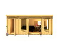 Shire Elm 10 ft x 17 ft Log Cabin, Brown