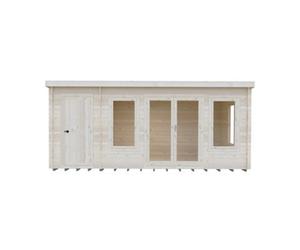 Shire Elm 10X17 19mm Summer House Log Cabin
