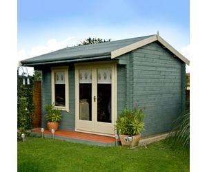Shire Elm 8X14 19mm Summer House Log Cabin