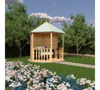 Shire Large 8x7 Gazebo Hexagonal Summerhouse