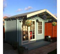 Shire Glenmore 10Gx8 Log Cabin 28mm interlock cladding