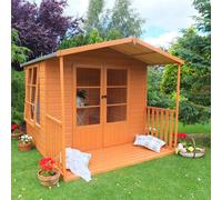Shire Gold Winton 8x11 Summerhouse with Veranda - Shiplap